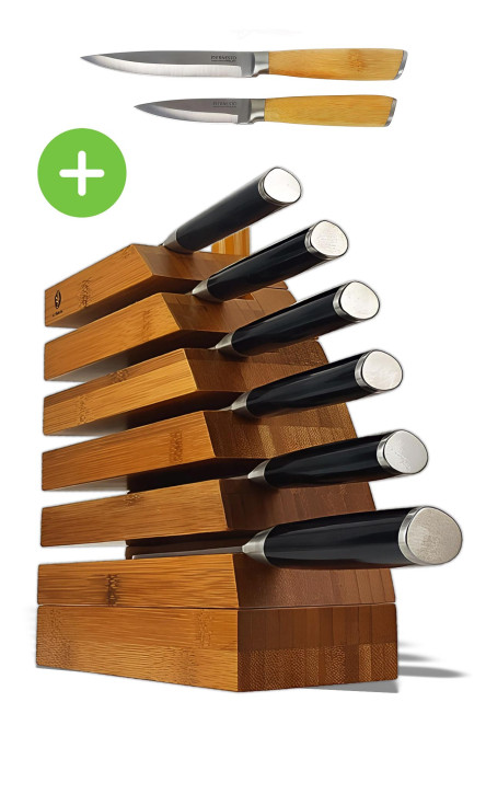 Chefblock M6 + Messer 2er Set