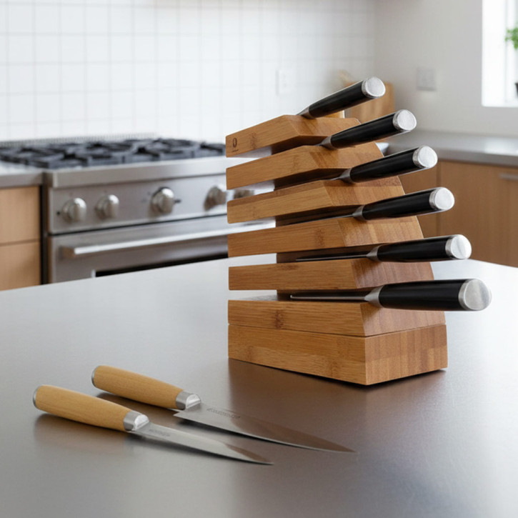 Chefblock M6 + Messer 2er Set