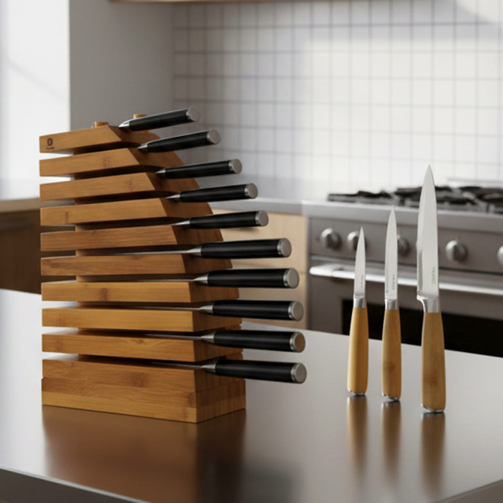Chefblock M10 + Messer 3er Set