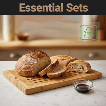 Gewürzmörser auf dem Küchentisch