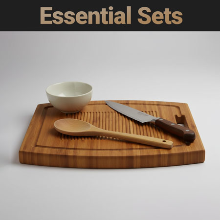 schneiden von brot in küche