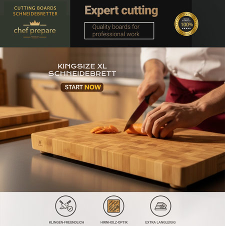 Hirnholz Block mit Koch