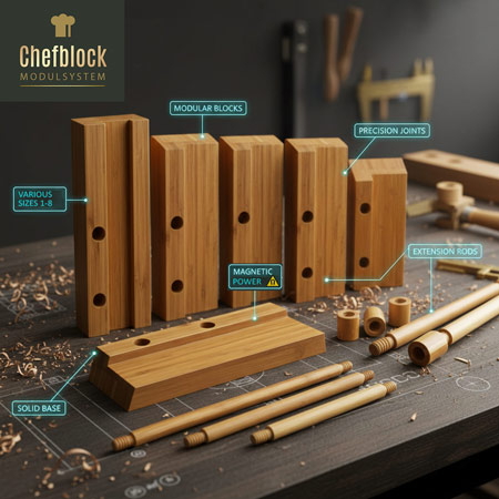 Messerhalterbausatz Magnetmodule