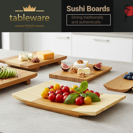 Servierbrettchen Edelholz Sortiment