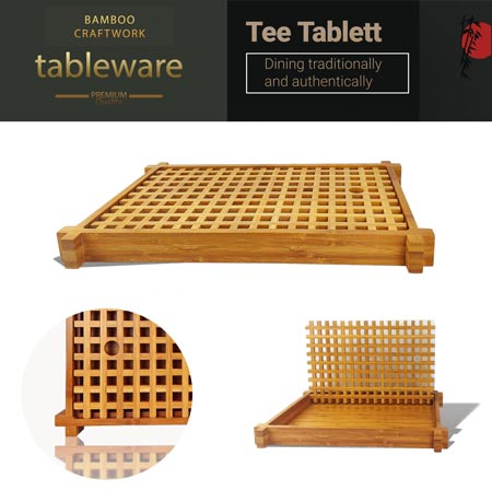 Tea Tablett mit Kanne, Tassen