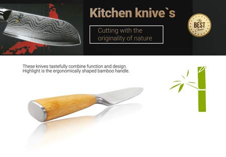 Produktangebot: kleines Santoku-Küchenmesser