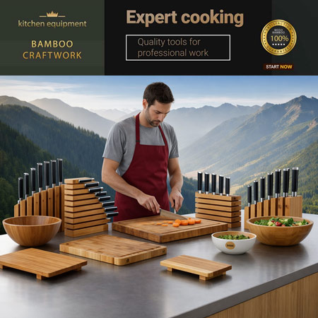 Fotokollage Bambus-Rohstoff