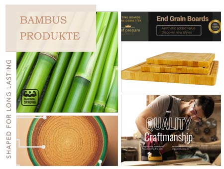 Nachhaltige Bambusprodukte