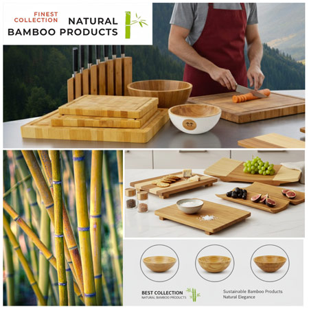 Fotokollage Bambus-Artikel