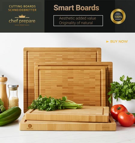 Premium-Stirnholz Schneidebrett XL