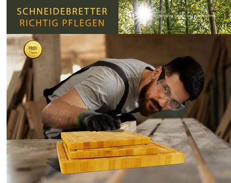 Pflegehinweise Schneidebretter