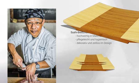 Servierbrettchen Sushi
