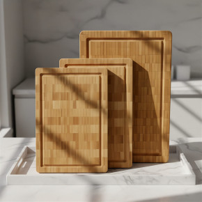 Frühstücksbretter Hirnholz 3er Set