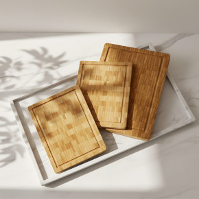 Frühstücksbretter Hirnholz 3er Set