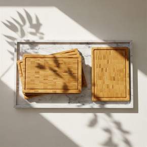 Frühstücksbrettchen Hirnholz 4er Set