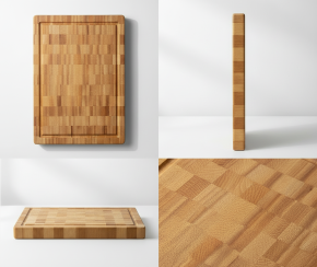 Frühstücksbrettchen Hirnholz 4er Set