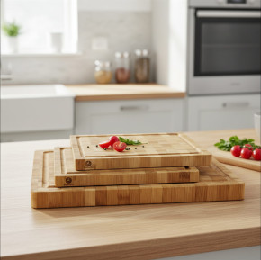 Frühstücksbretter Hirnholz 3er Set