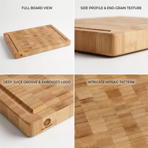 Frühstücksbrettchen Hirnholz 4er Set