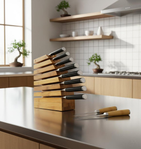 Chefblock M8 + Messer 2er Set