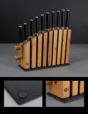 Chefblock M10 auf Schieferplatte