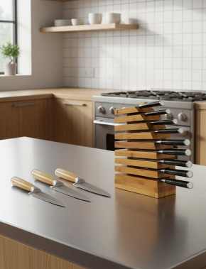 Chefblock M10 + Messer 3er Set