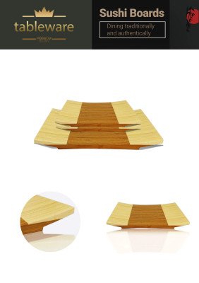 Sushi Tablett 3er Set