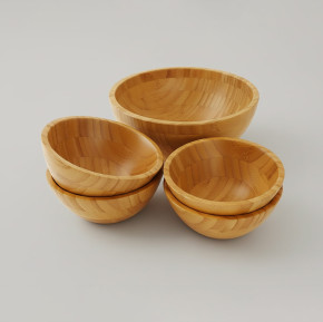 Schalen Hirnholz 5er Set