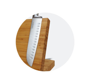 Santoku Messer Bambus